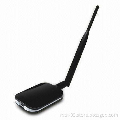 High-powered Wireless USB Adapter with 5dBi Antenna and 500mW Power
